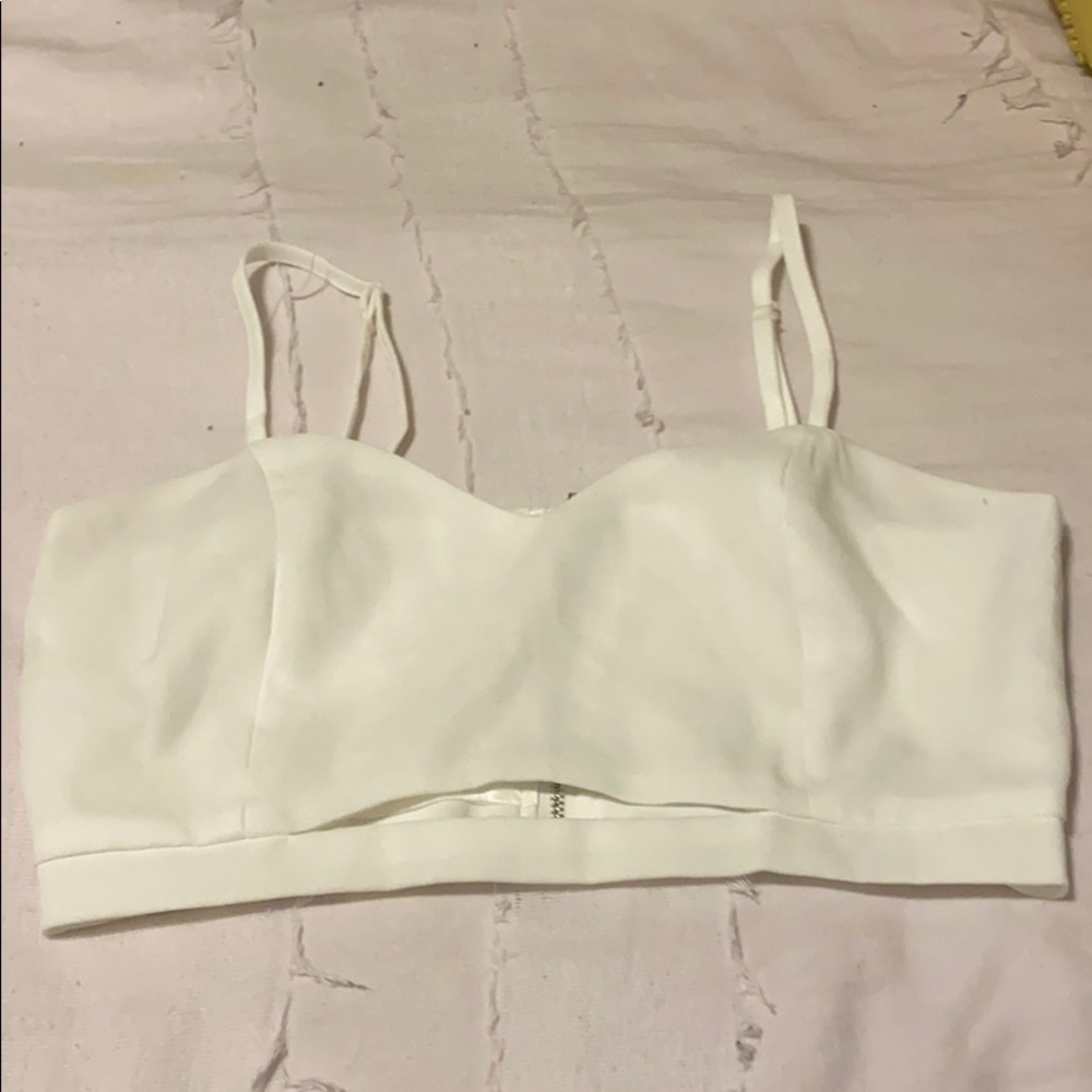 misguided white crop top